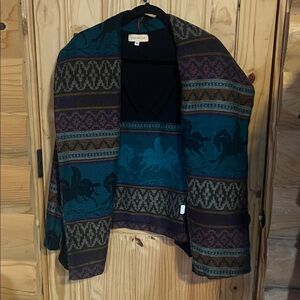 Otis & McLain Horse Tapestry Blanket Jacket